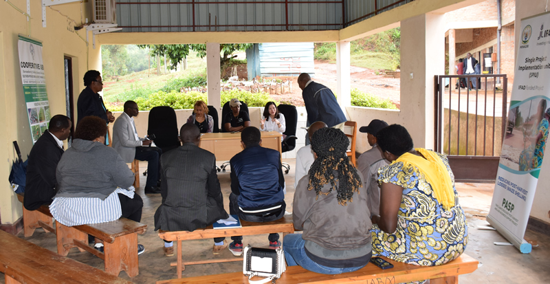 The meeting with representatives of the IABM Cooperative at their offices in Makera, Muhanga District. fffff