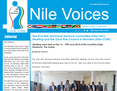 The 41st Nile Technical Advisory Committee (Nile-TAC) Meeting - Nile Voices: Volume 31 | Issue 1