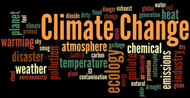 Climate Change Key-Words Cloud. Courtesy colourbox.com
